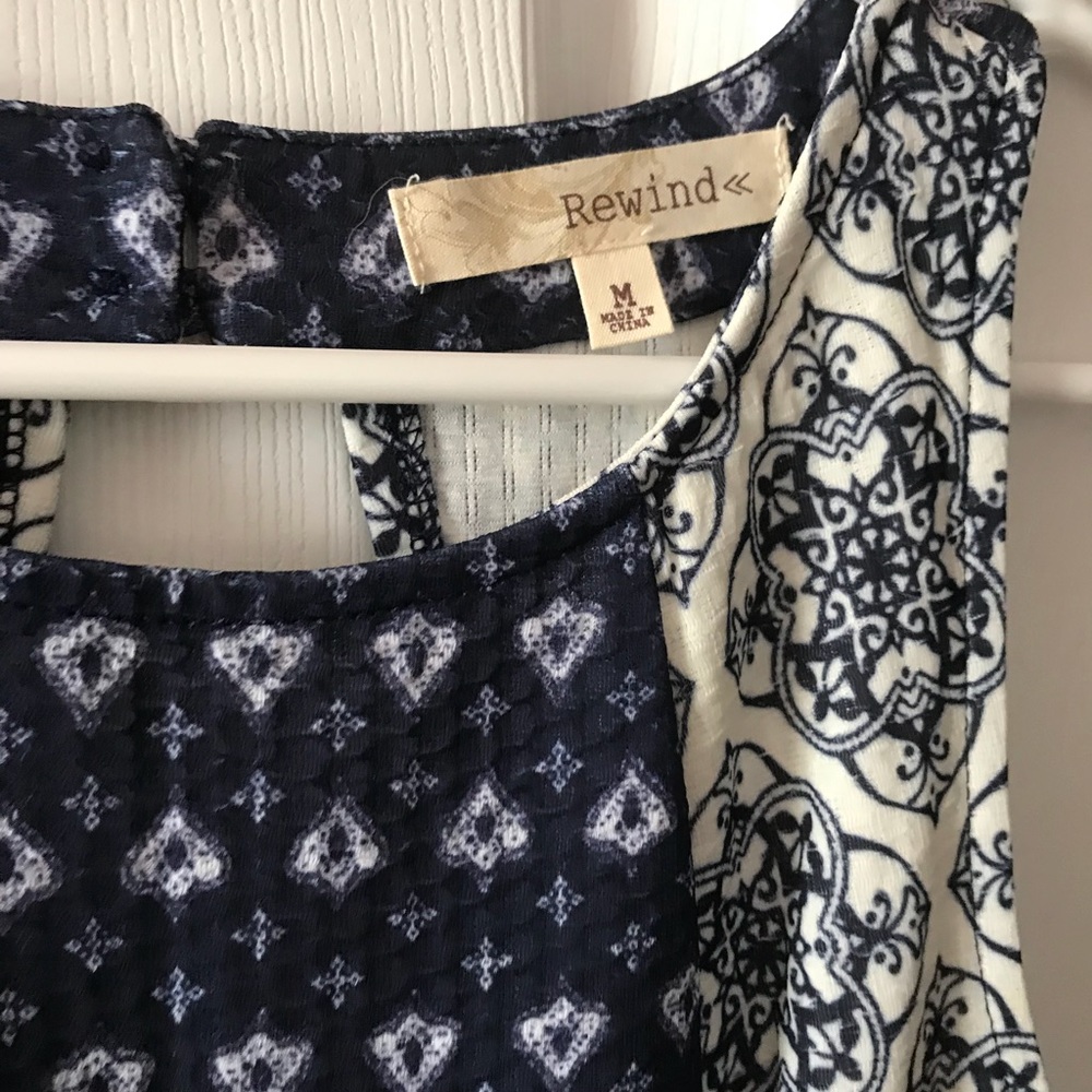 Patterned Short Summer Dress Size M - Picture 6 of 6